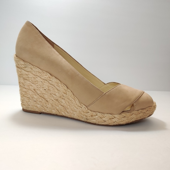 ANTONIO MELANI Shoes - Antonio Melani  Nude Peep Toe Wedge Espadrille